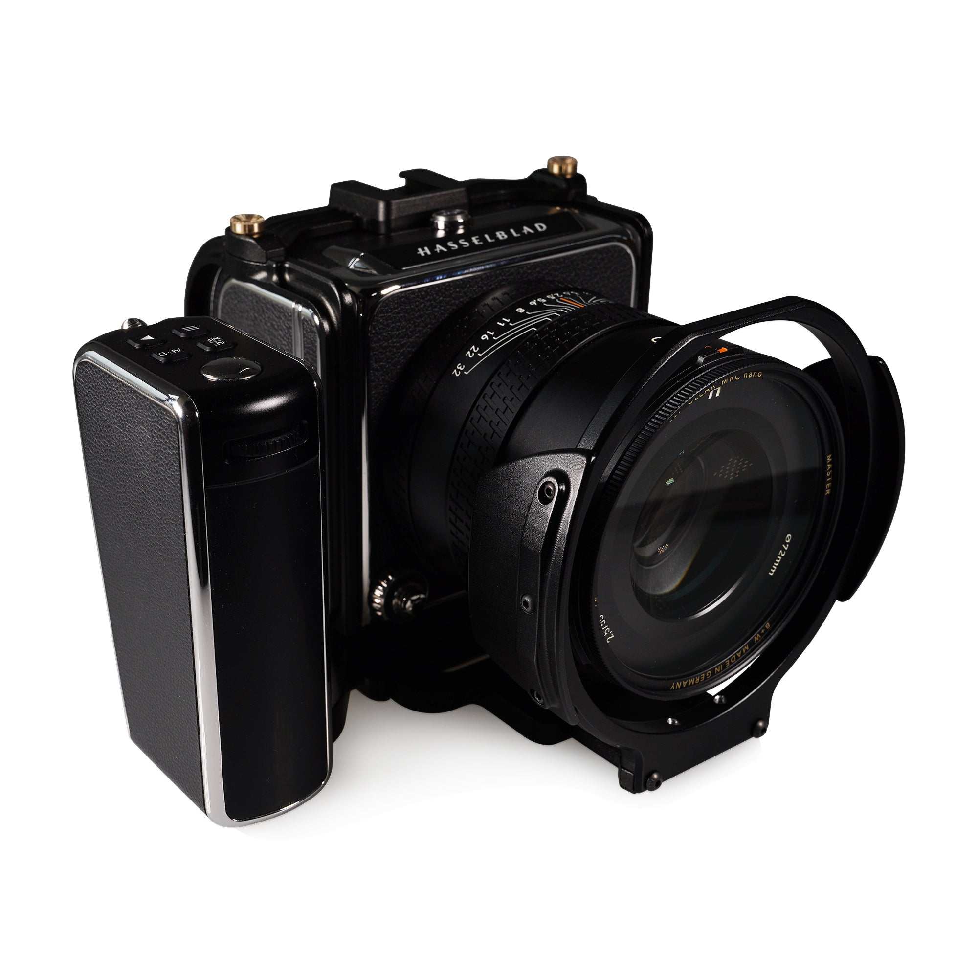 Lanhorse Camera Cage Compatible for Hasselblad 907x and Control Grip, Quick-Release CFV Digital Back, with Lens Protection Frame. Optional Rosewood Hand Grip.