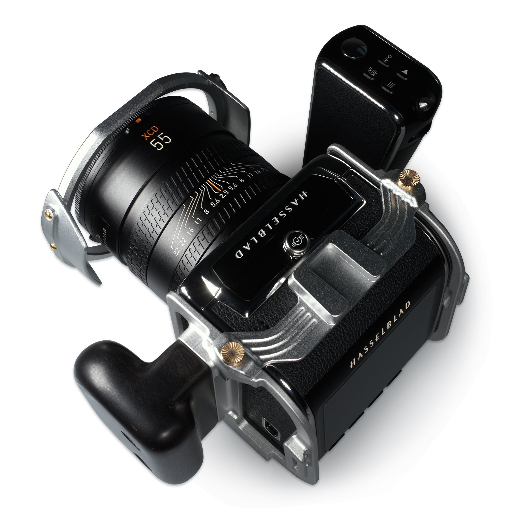 Lanhorse Camera Cage Compatible for Hasselblad 907x and Control Grip, Quick-Release CFV Digital Back, with Lens Protection Frame. Optional Rosewood Hand Grip.